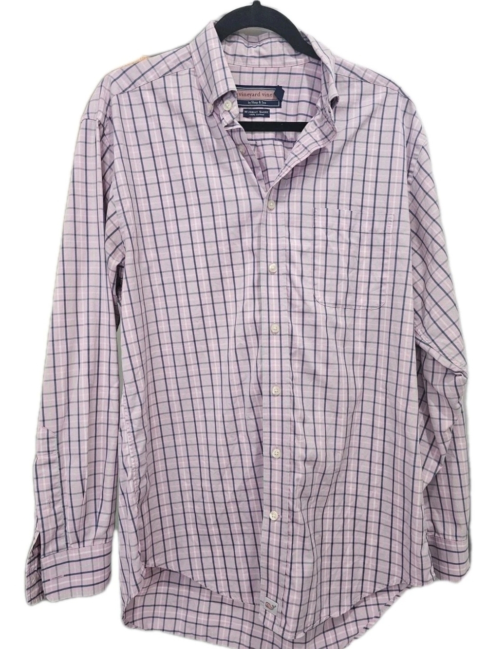 Vineyard Vines Pink Plaid Button-Down Shirt - Men's